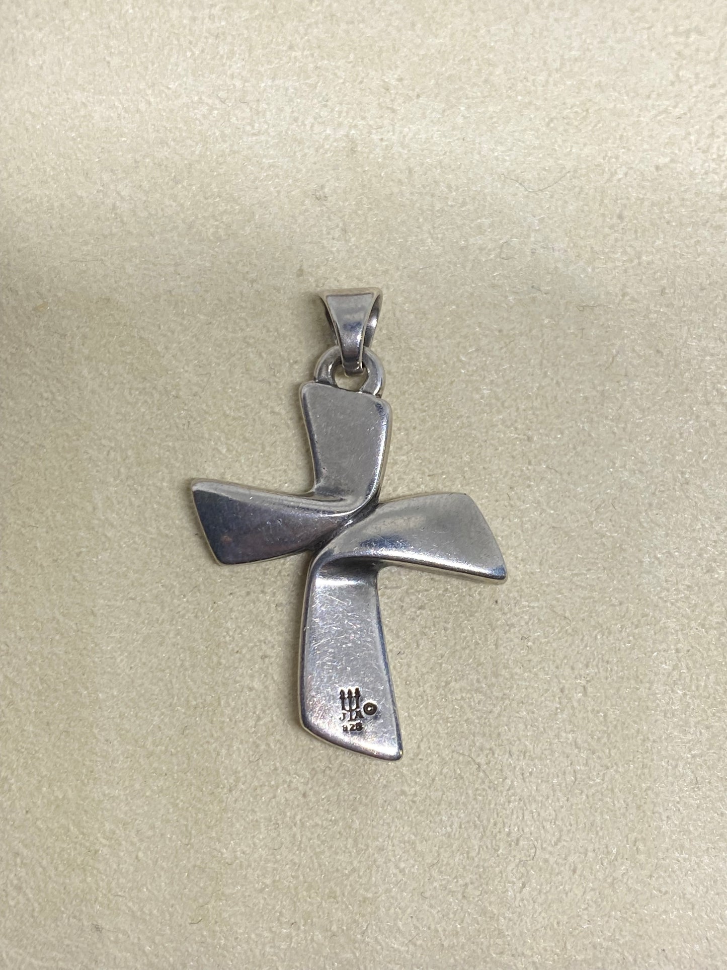 James Avery Retired Ribbon Cross Pendant