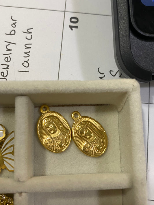 Praying Mother Mary Charm