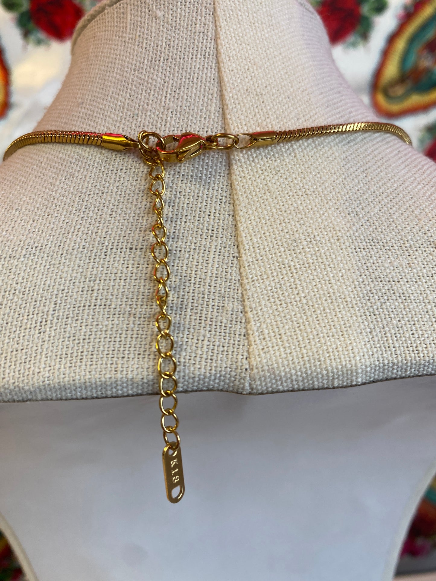 Gold Ornate Cross Necklace