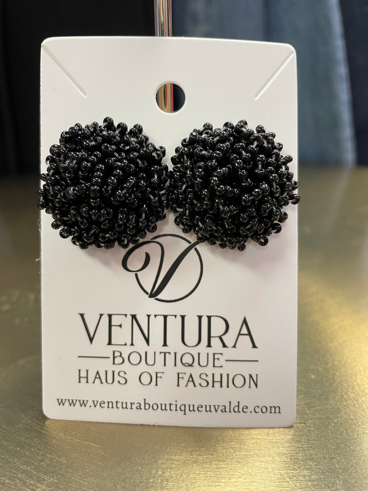 Beaded Post Stud Earrings