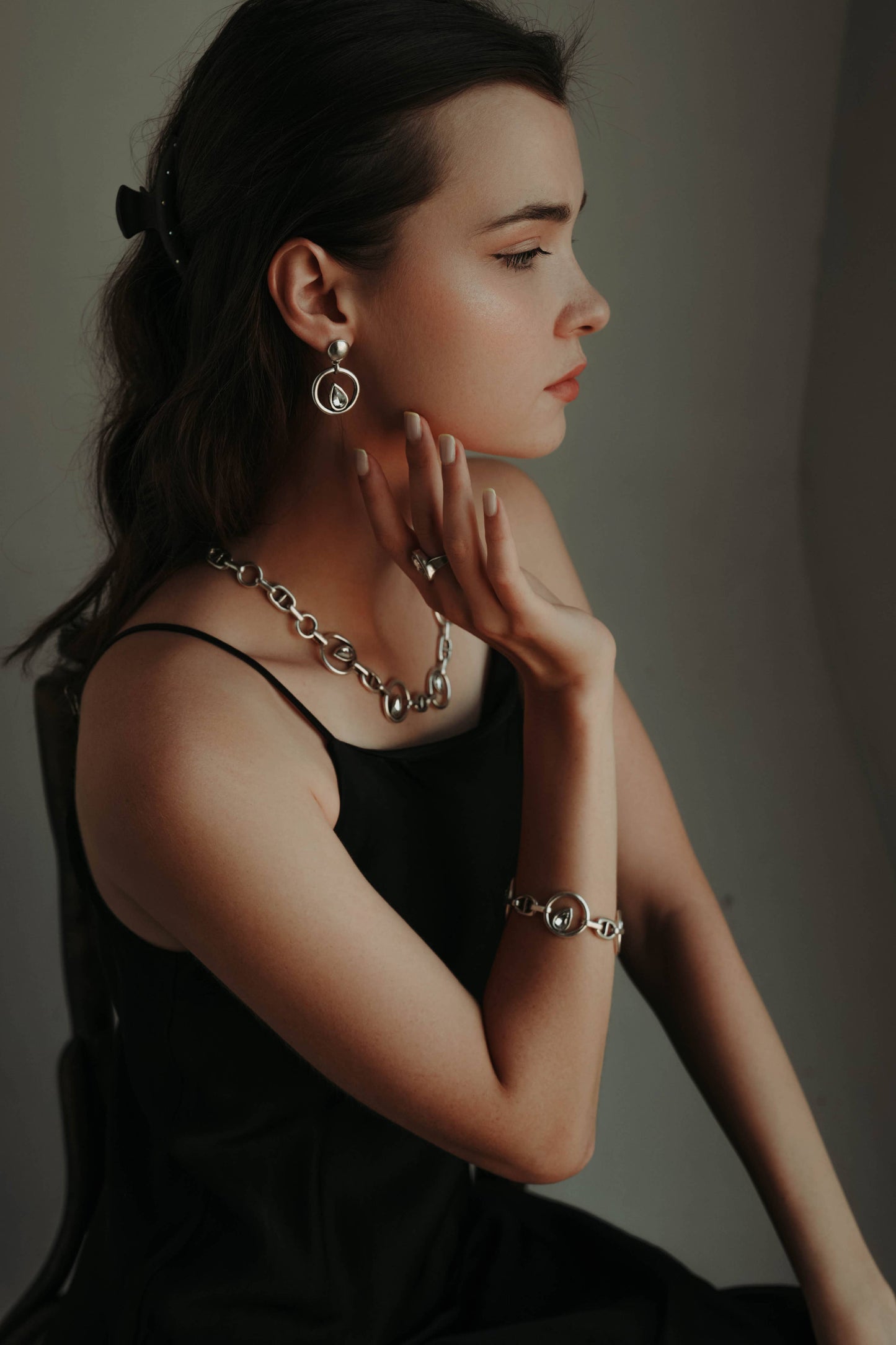Handmade Pewter Earrings - 1827