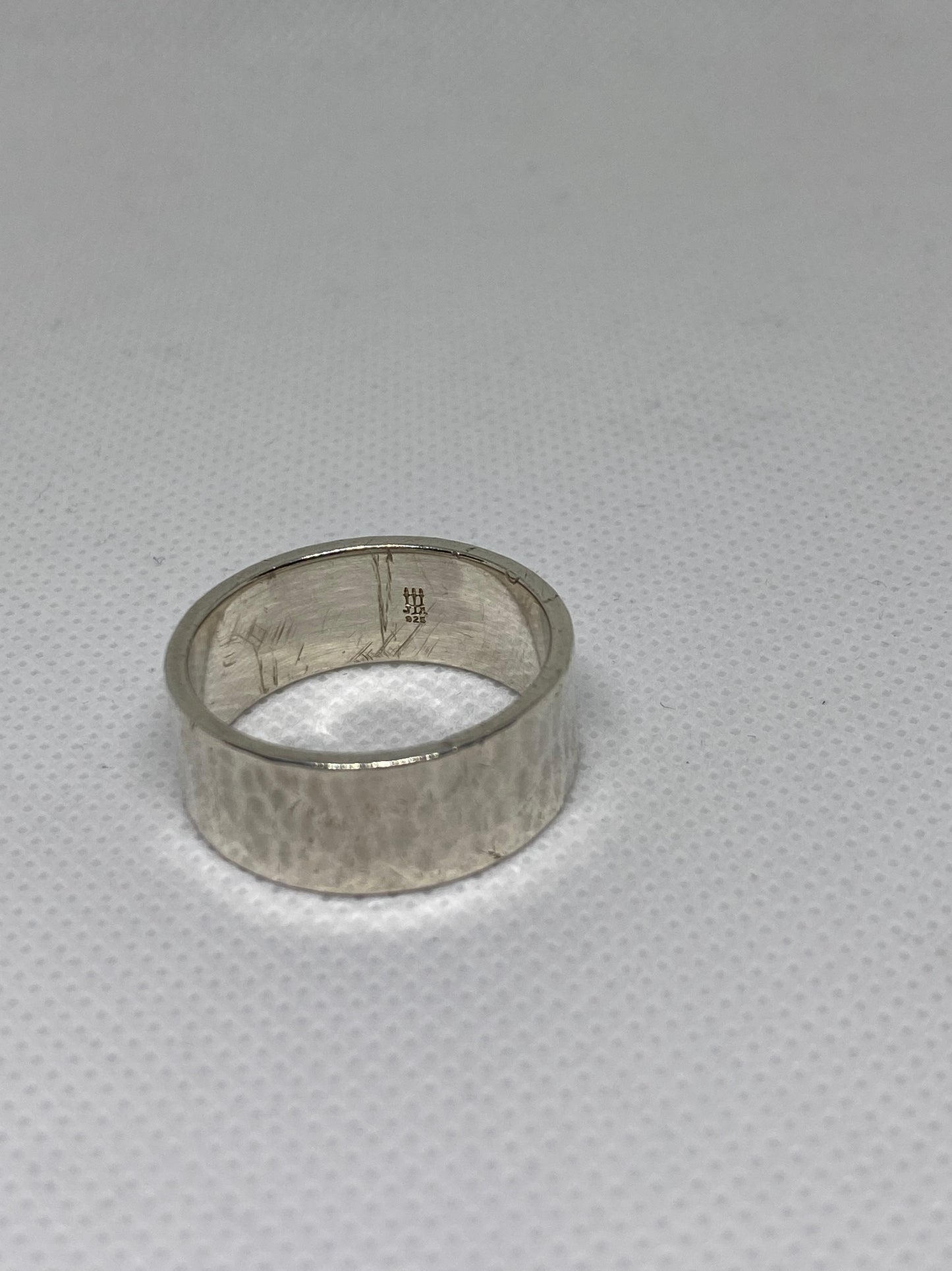 James Avery Retired Wide Hammered Ring Size 12