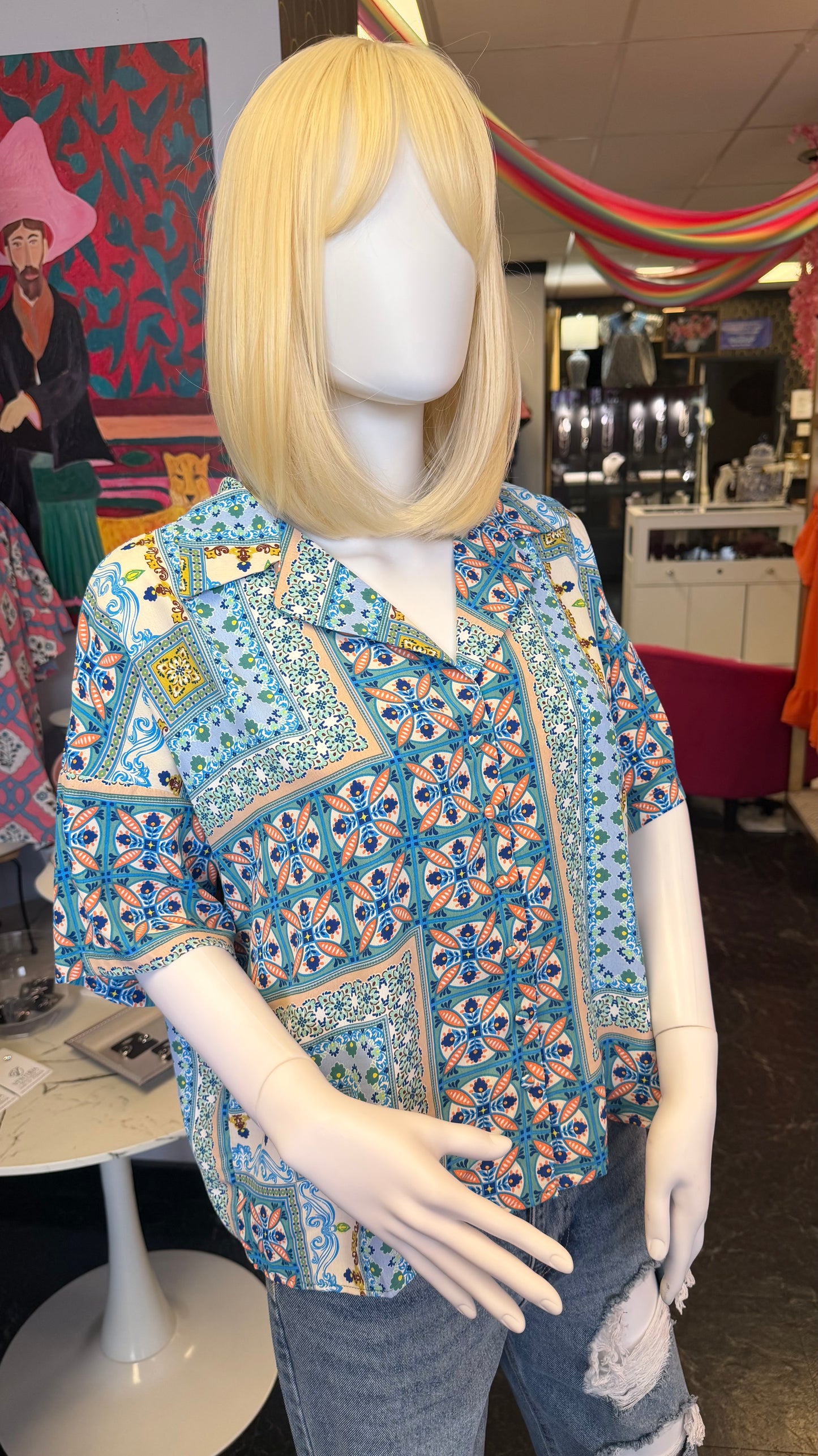 Talavera Azul Top