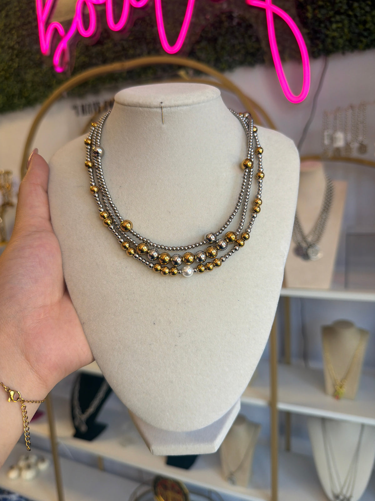 Multi Tone Stainless Necklaces