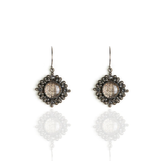 Petite Cloister Earrings - San Benito Gunmetal