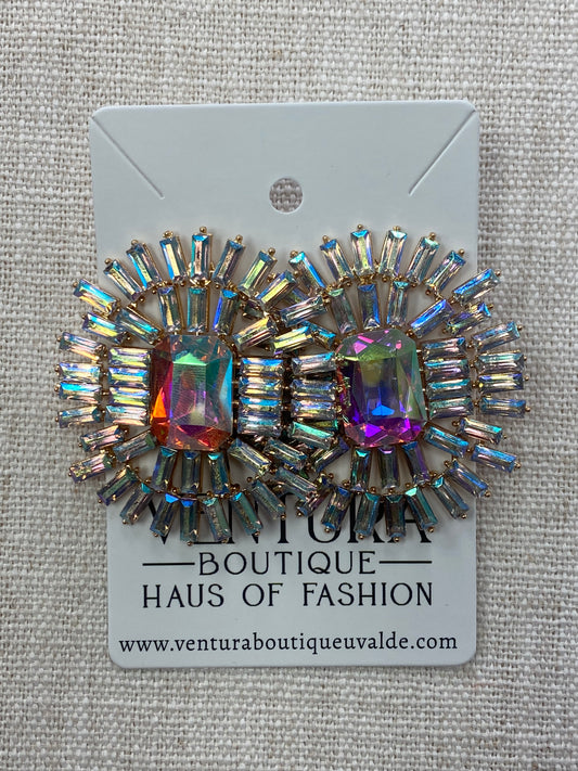 AB Stone Opulent ￼Earrings