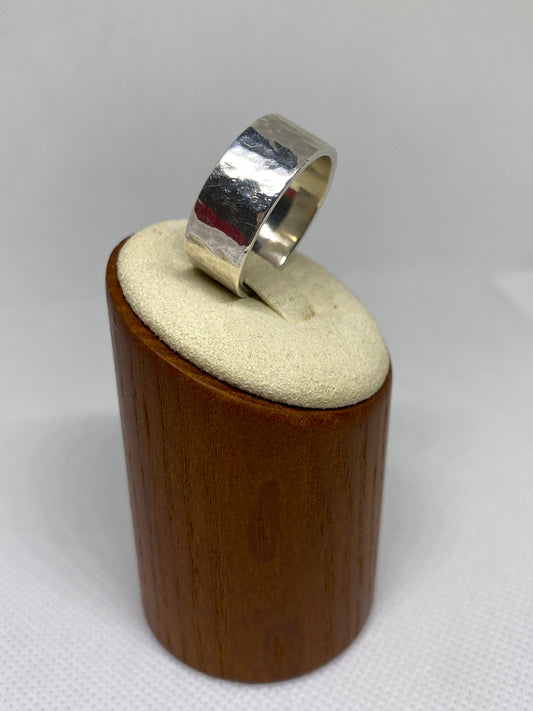 James Avery Retired Wide Hammered Ring Size 12