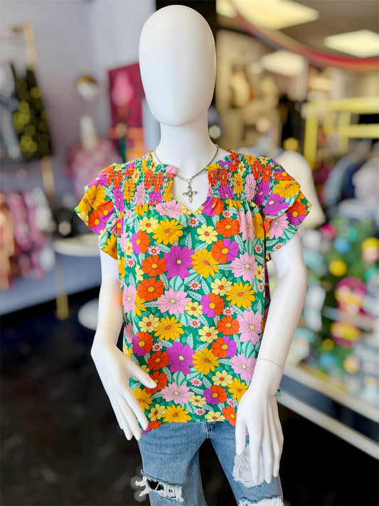 Floral Printed York Top