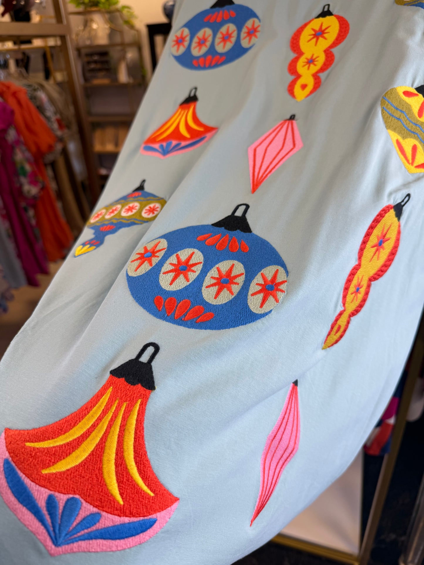 Premium Embroidery Christmas Ornament Top 3X