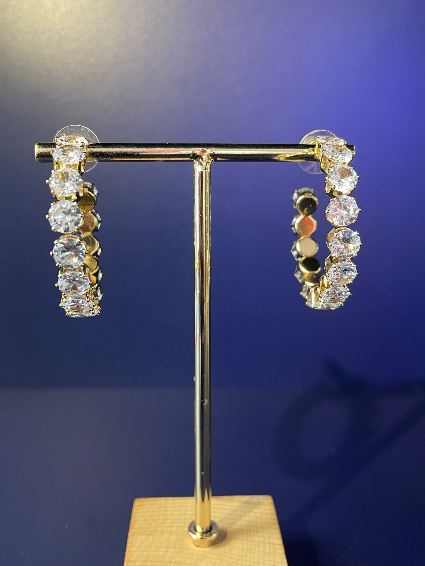 Crystal Hoop Earrings