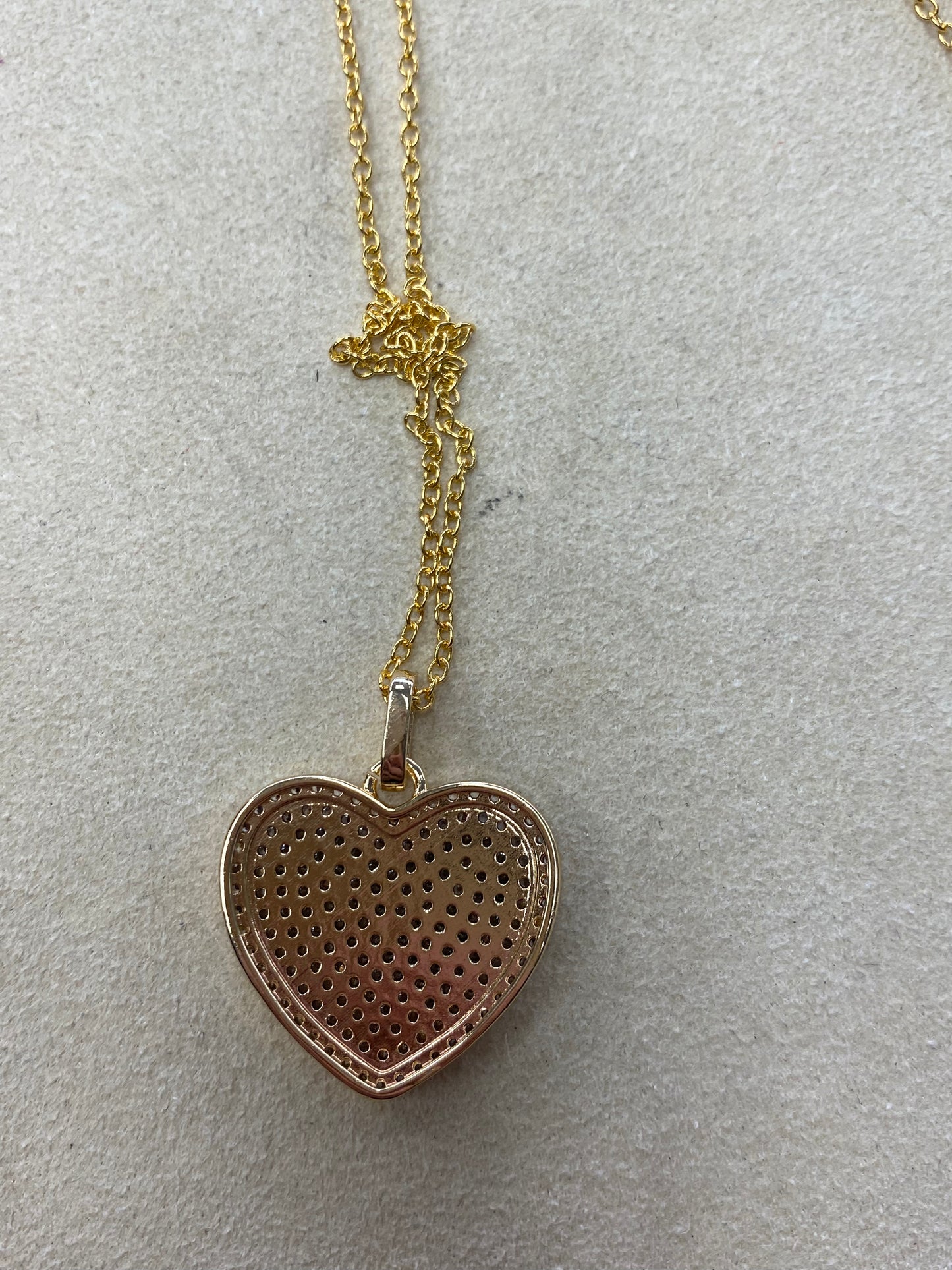 Pave Heart Necklace