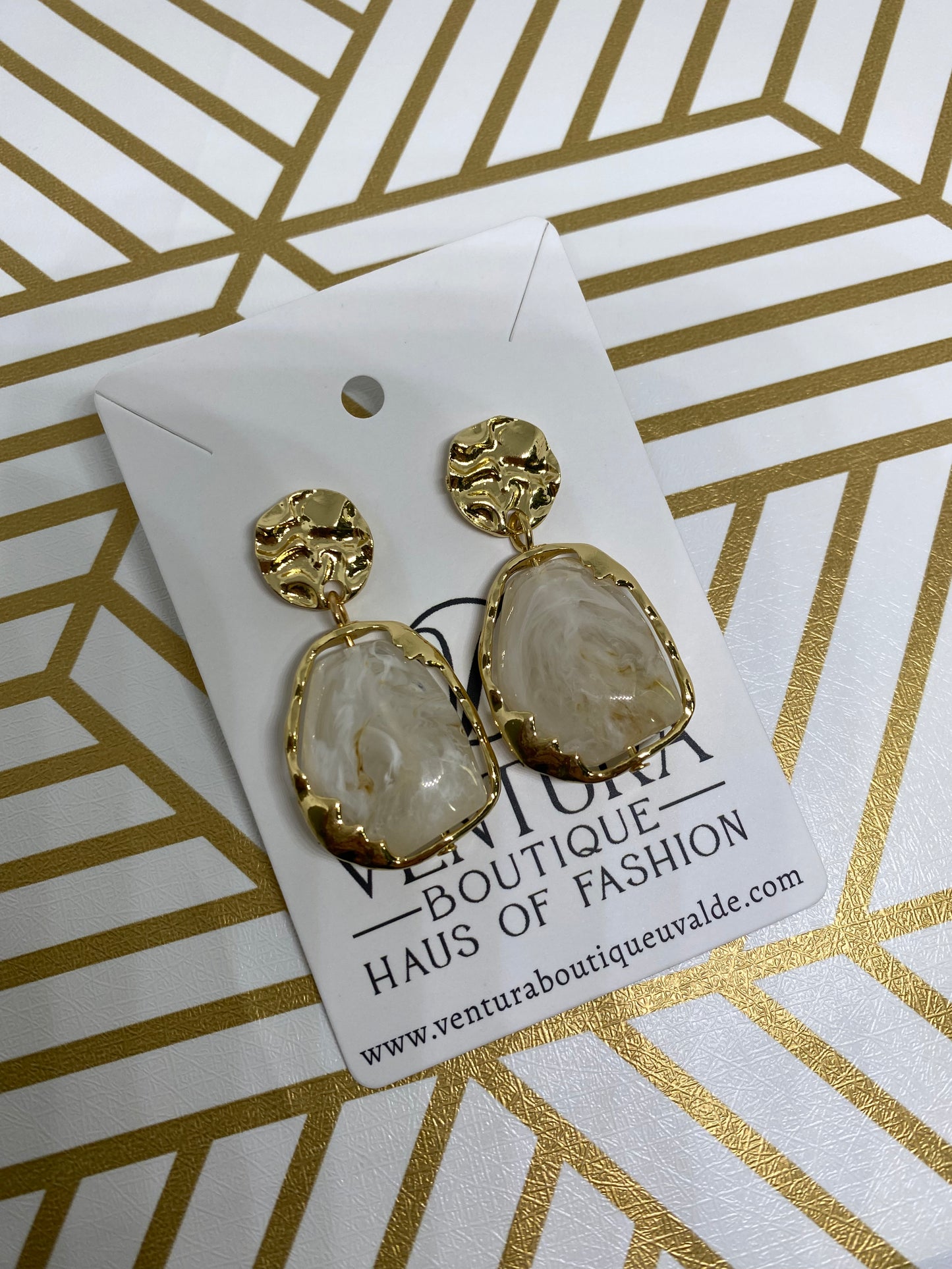 Marble earrings