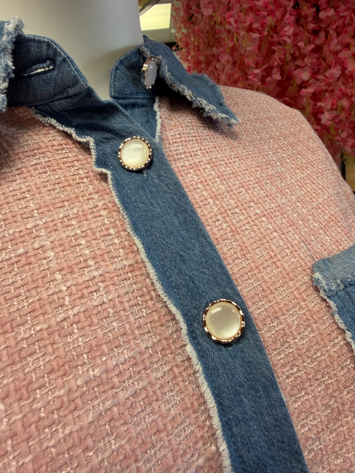 Tweed Button Up Jacket