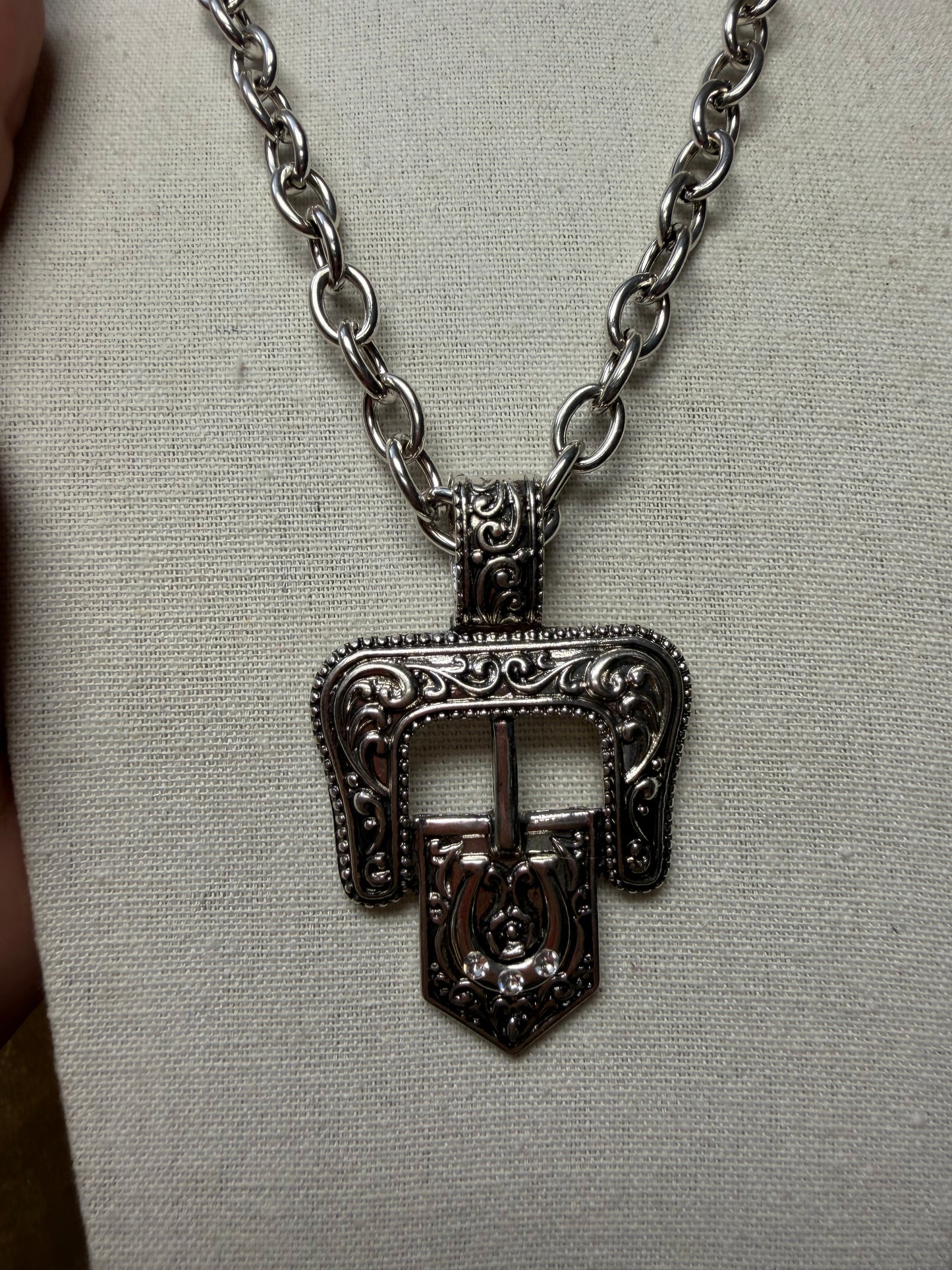Silver Western Buckle Set