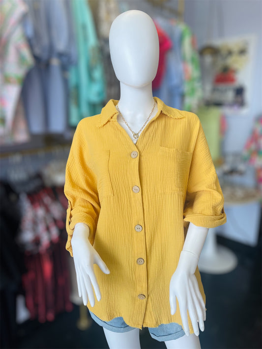 Honey Button Top