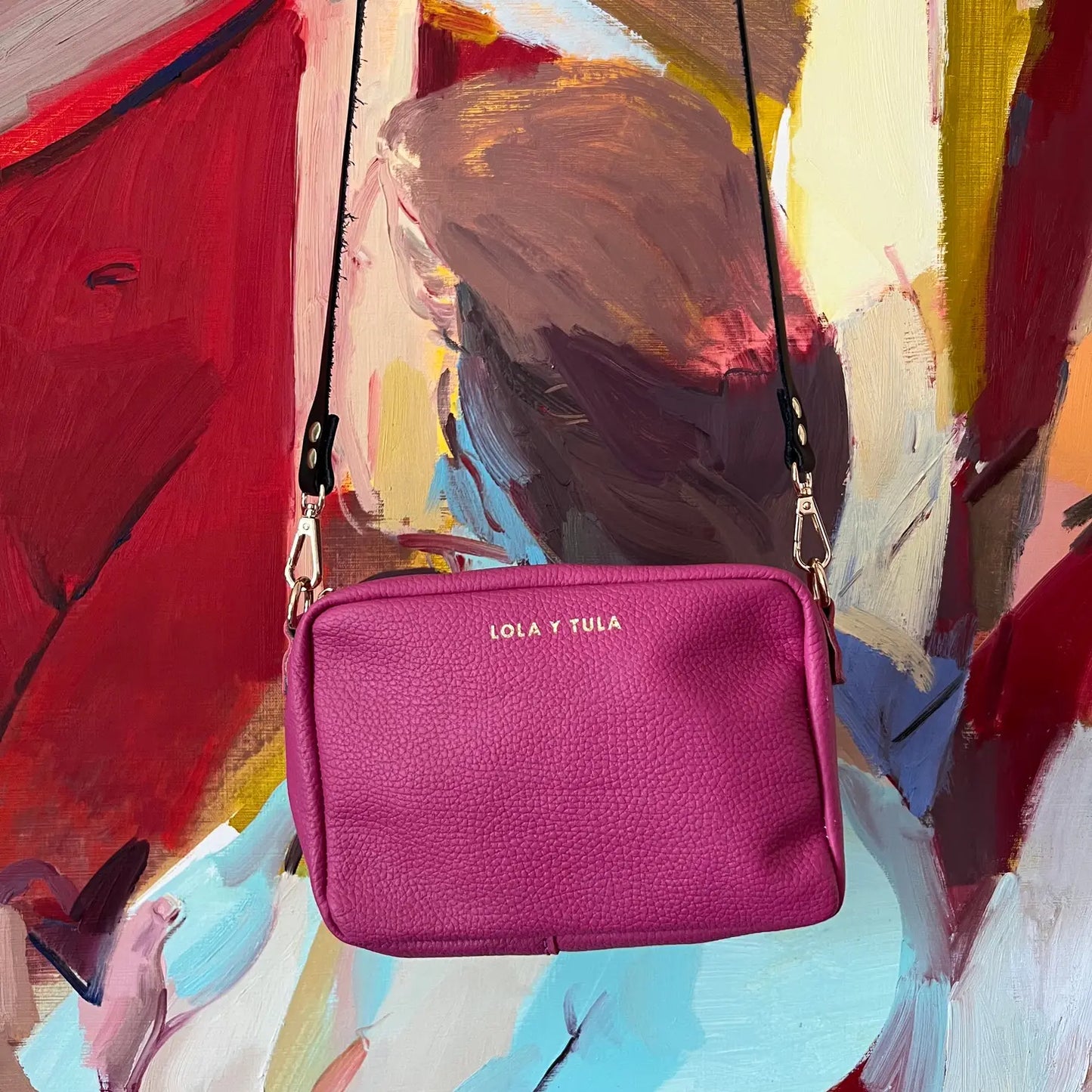 the Lucia Mini Crossbody // Pitaya