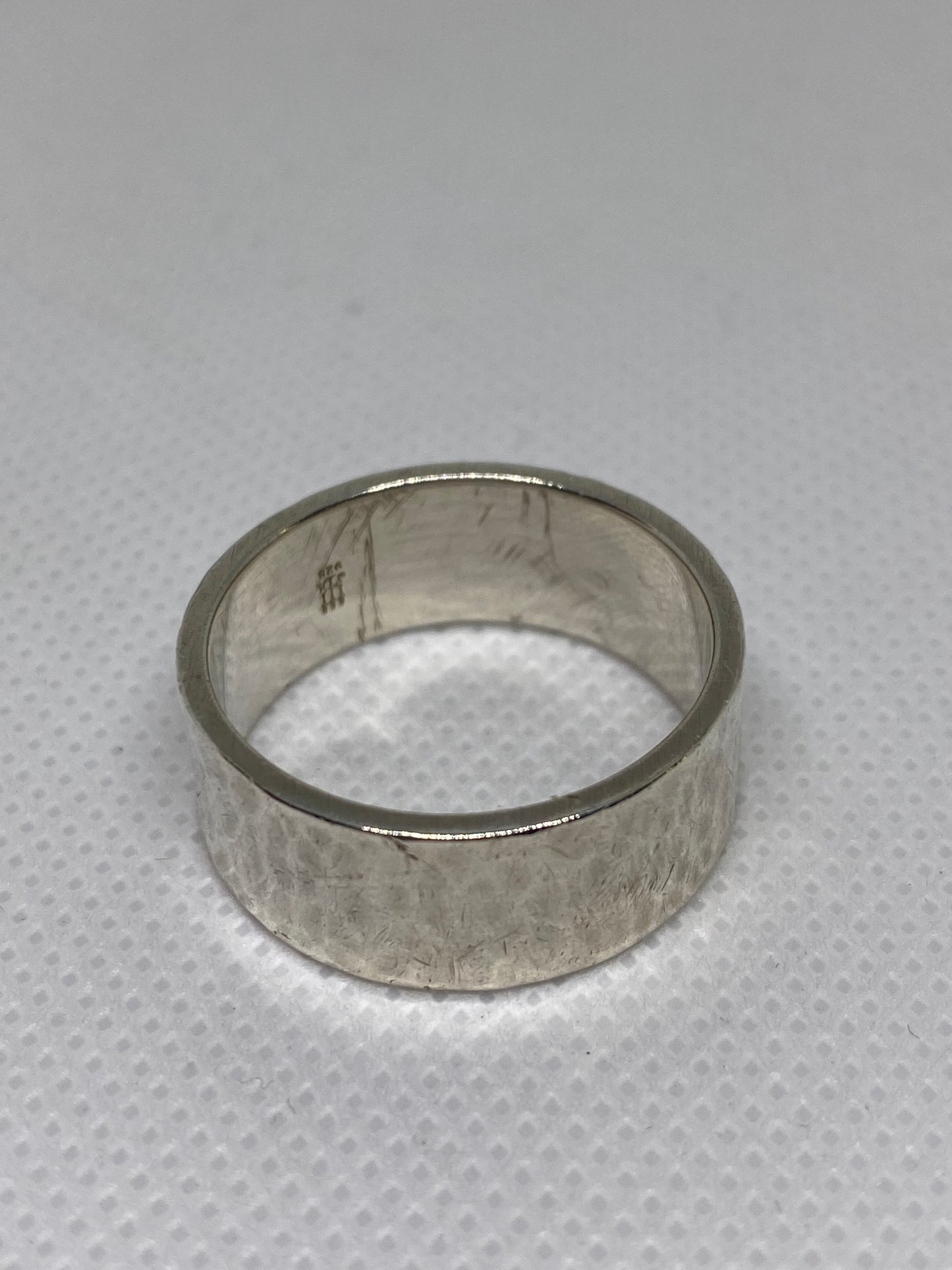 James Avery Retired Wide Hammered Ring Size 12