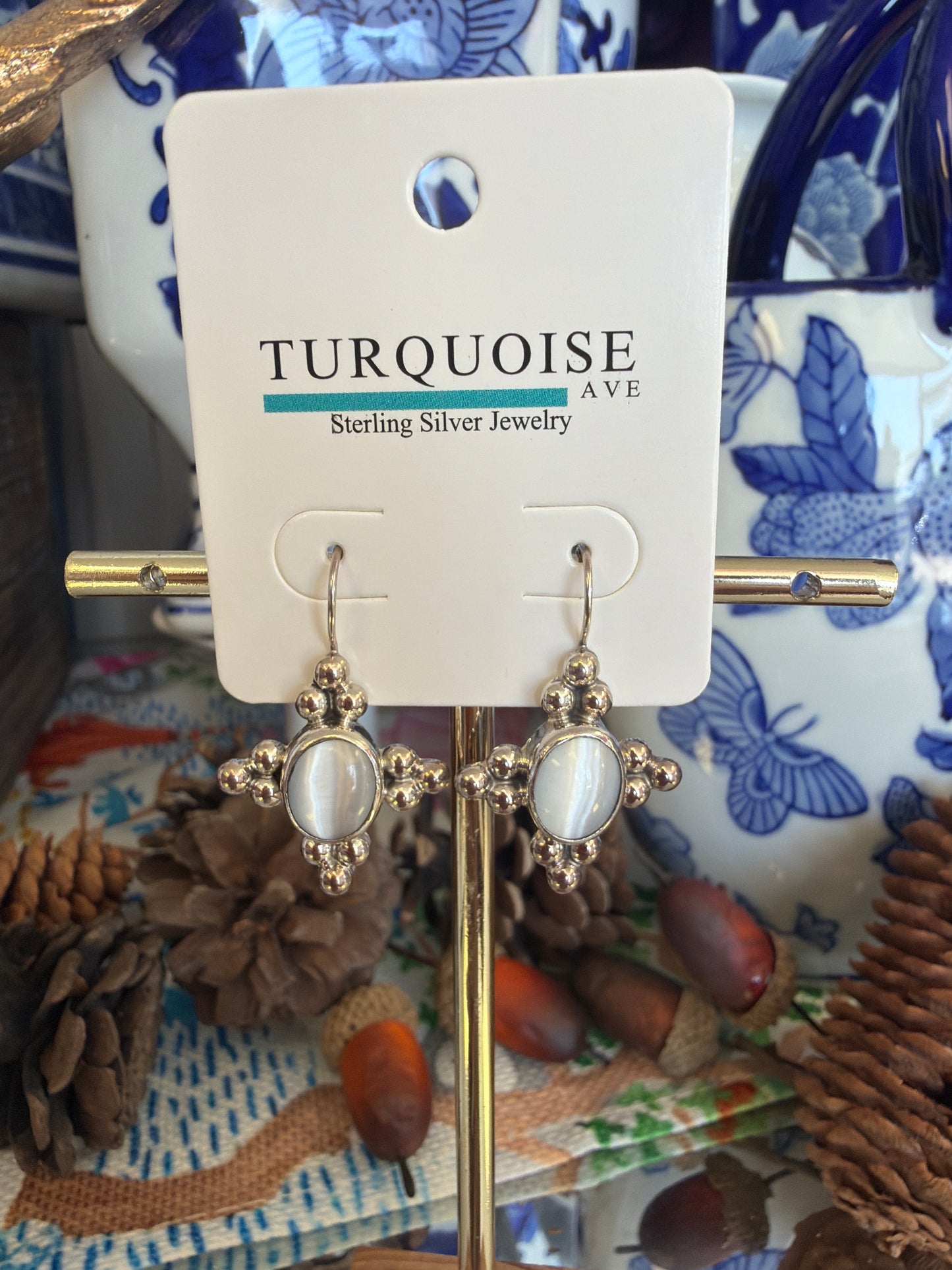 Sterling Silver Moonstone Earrings