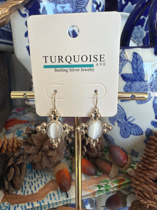 Sterling Silver Moonstone Earrings