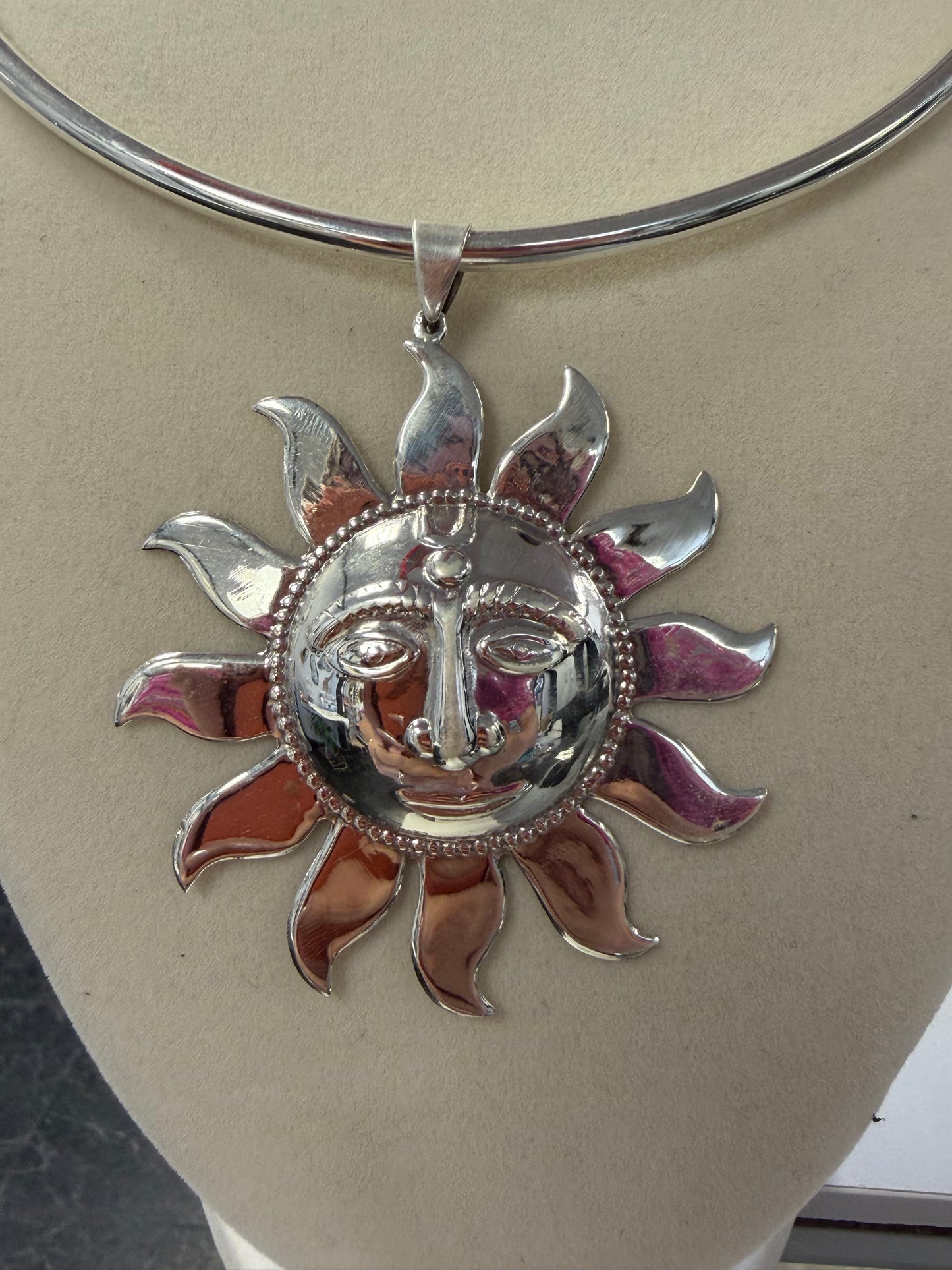 Cara Del Sol Sterling Silver Pendant