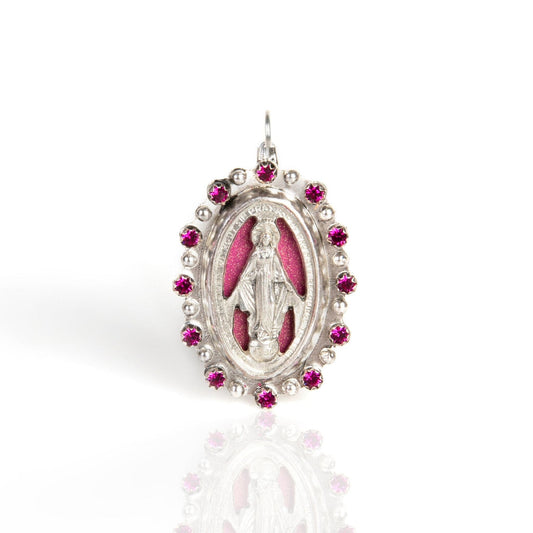 Milagrosa Charm in Pink Silver / Milagrosa