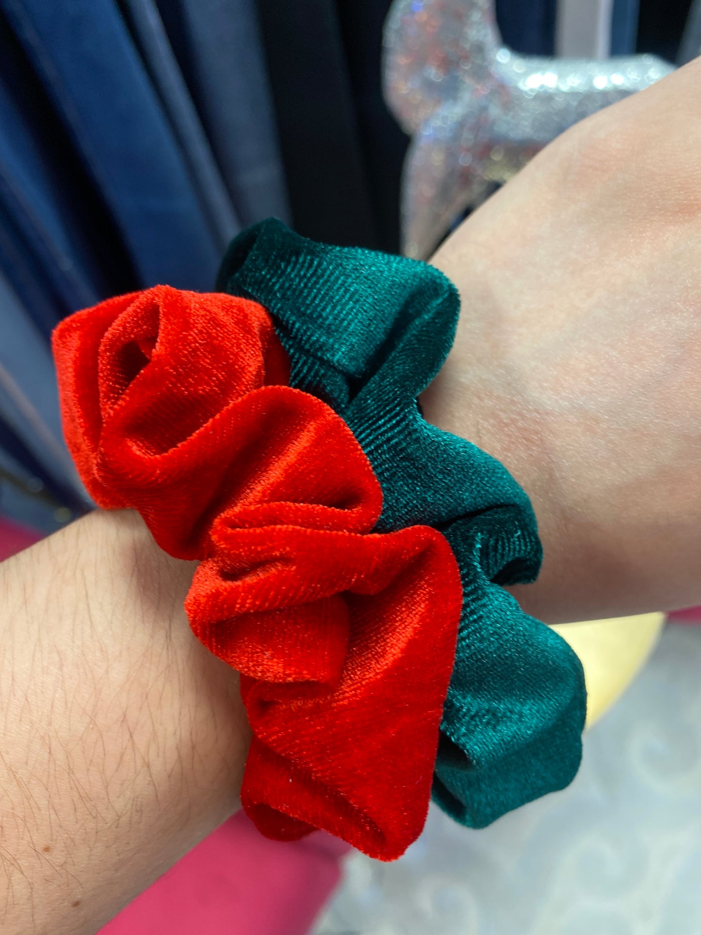 Velvet Christmas Scrunchie