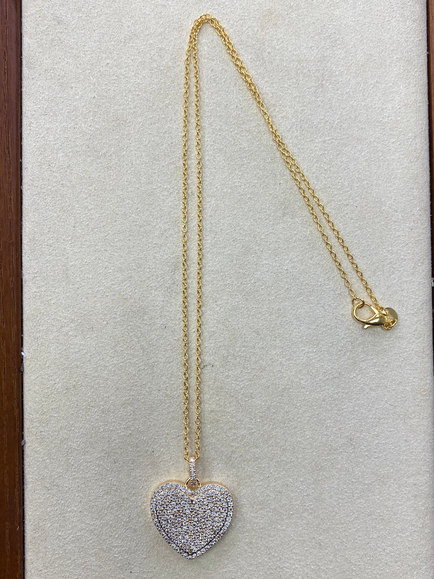 Pave Heart Necklace