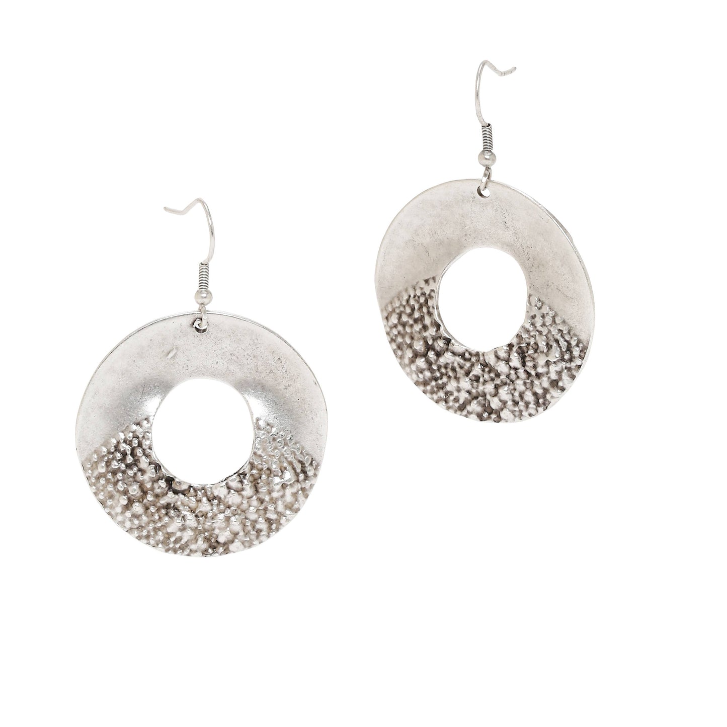 Handmade Pewter Earings - 5108