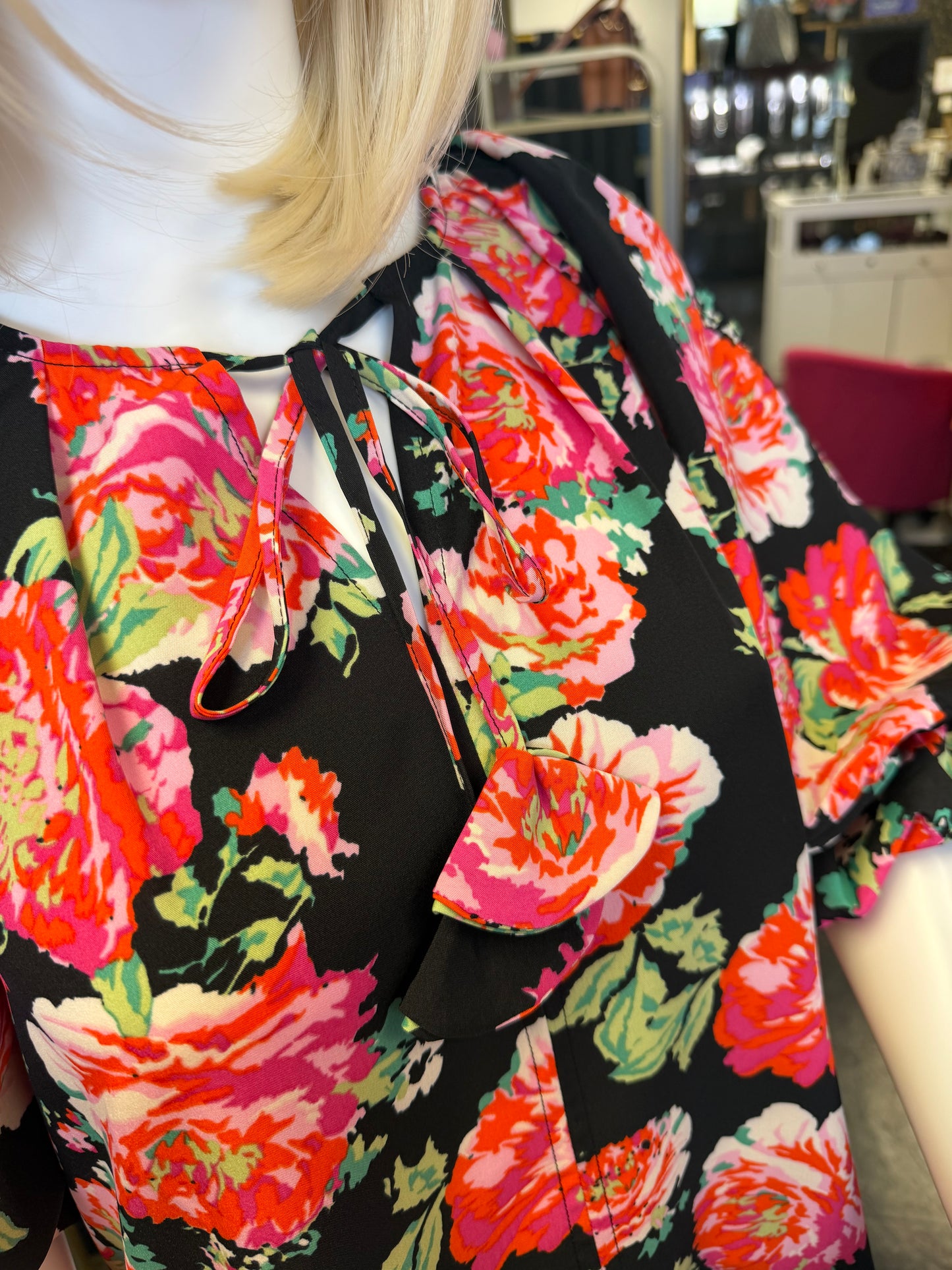 Rose Garden Puff Sleeve Top