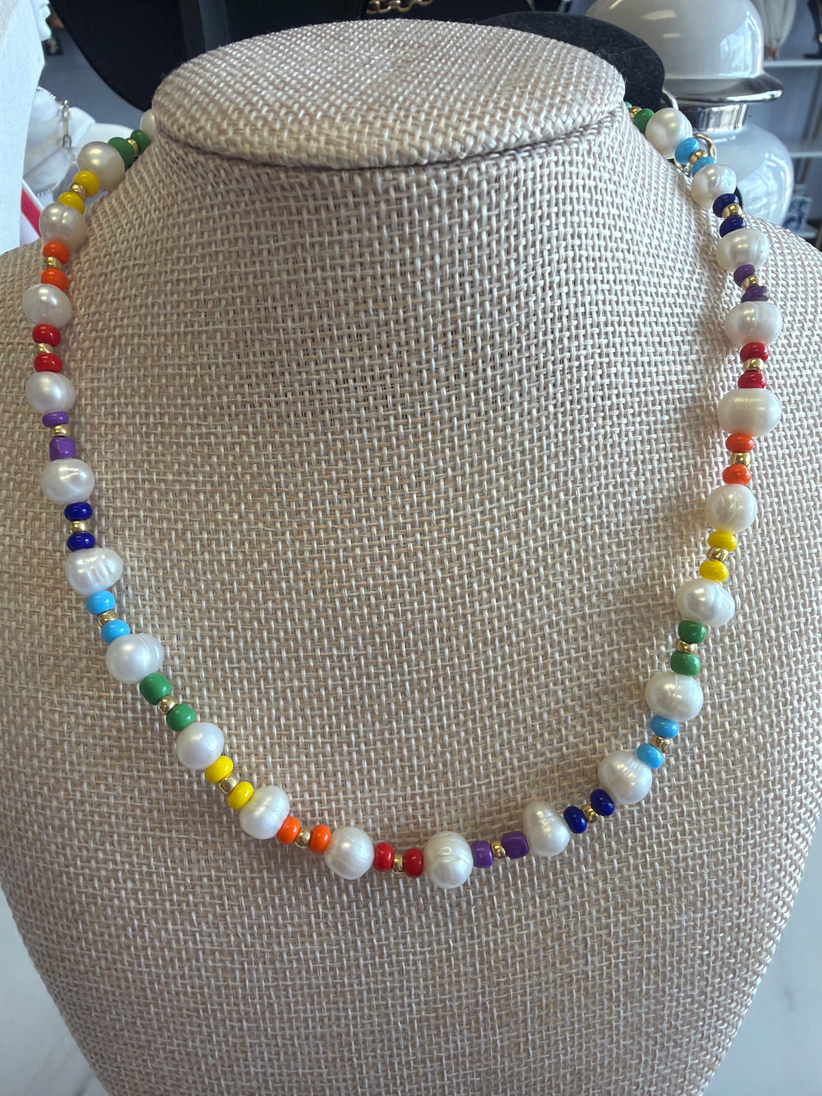 Freshwater Pearl Colorful Necklace