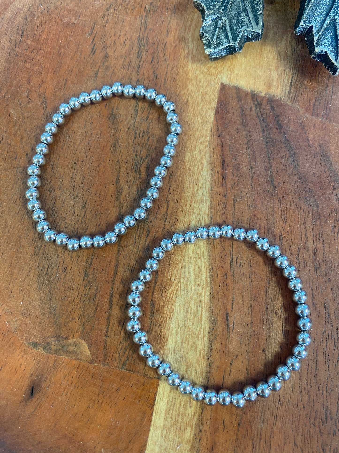 Beaded Stainless Steel Bracelets