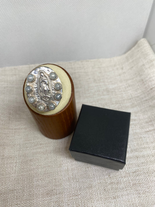 Guadalupe ￼Silver Ring Size 7
