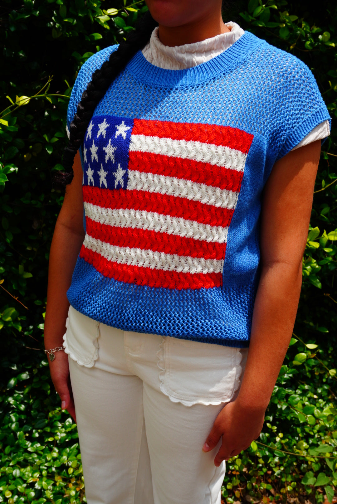 American Knit Sweater Top