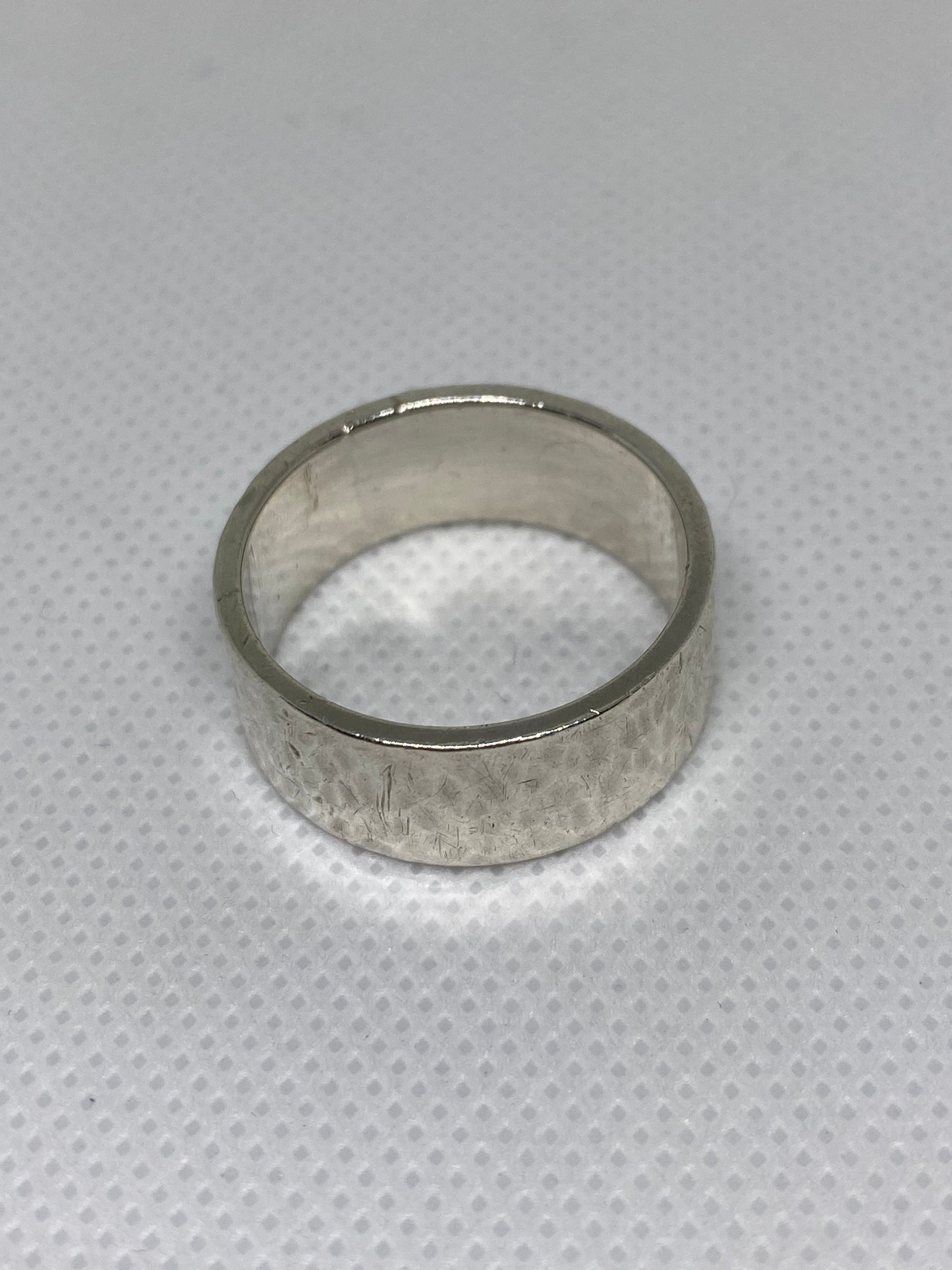 James Avery Retired Wide Hammered Ring Size 12