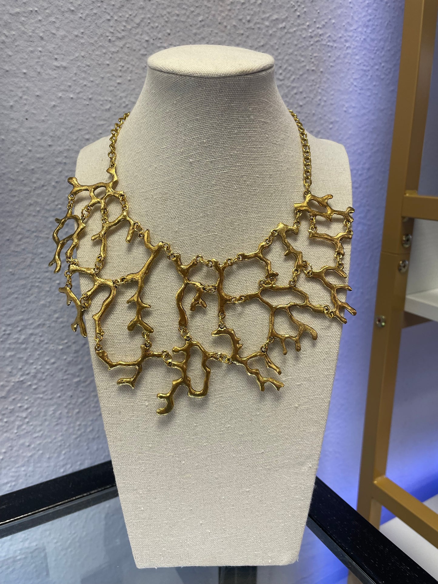 Gold Coral Necklace