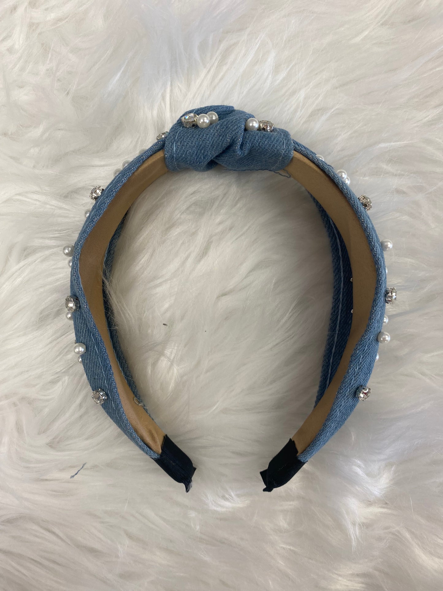 Denim Dolly Headband