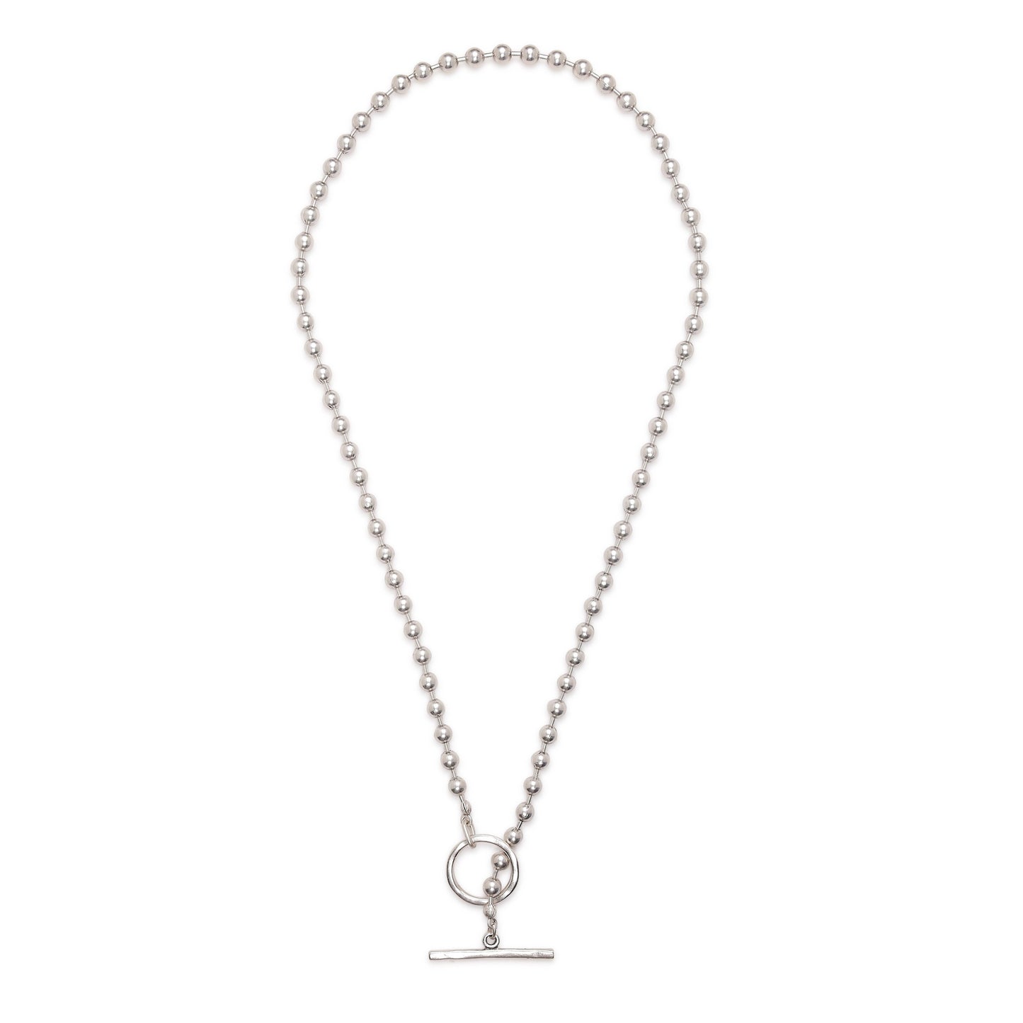 Handmade Ball Brass Necklace - 4014