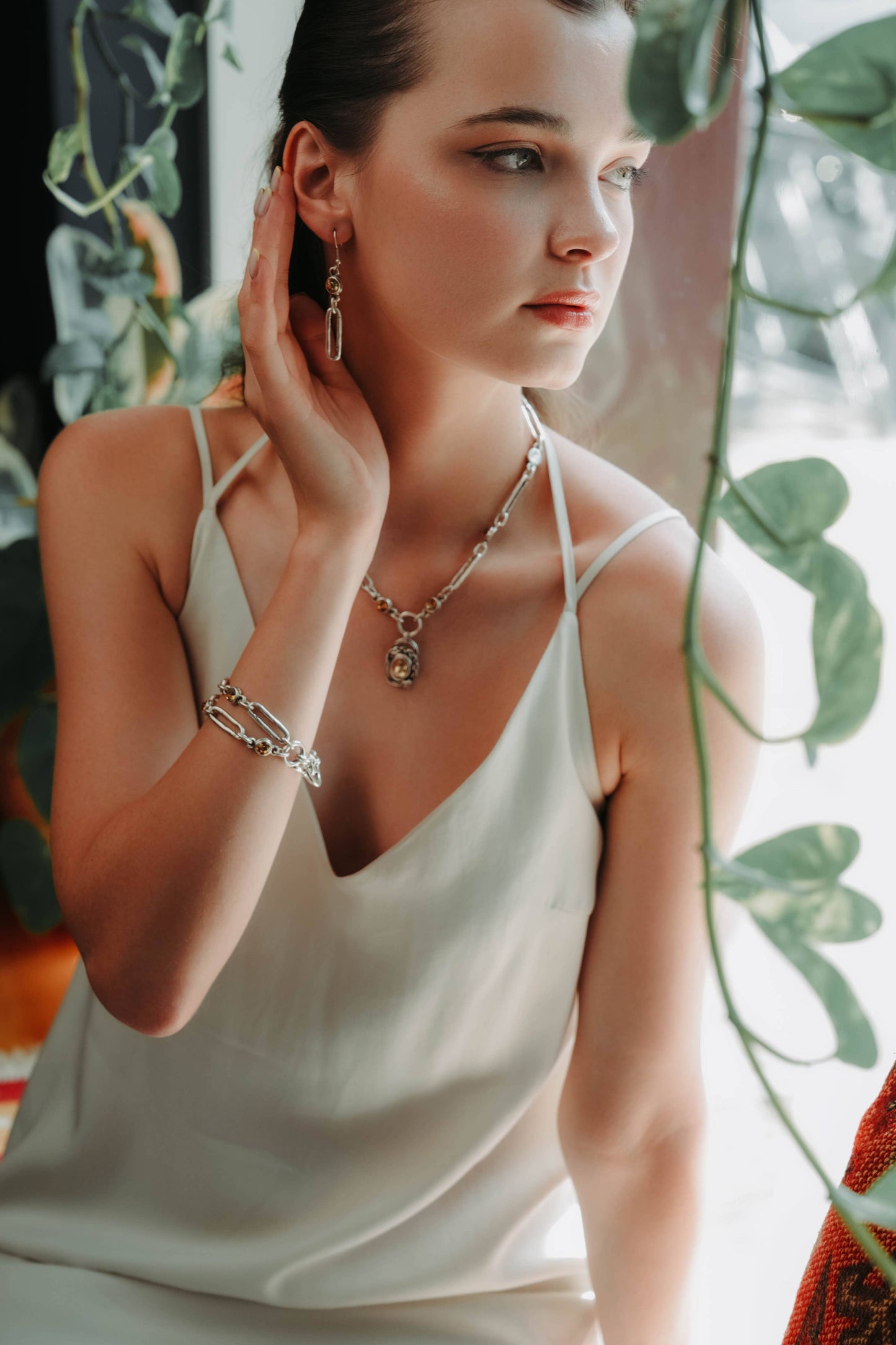 Handmade Pewter Earrings - 1821