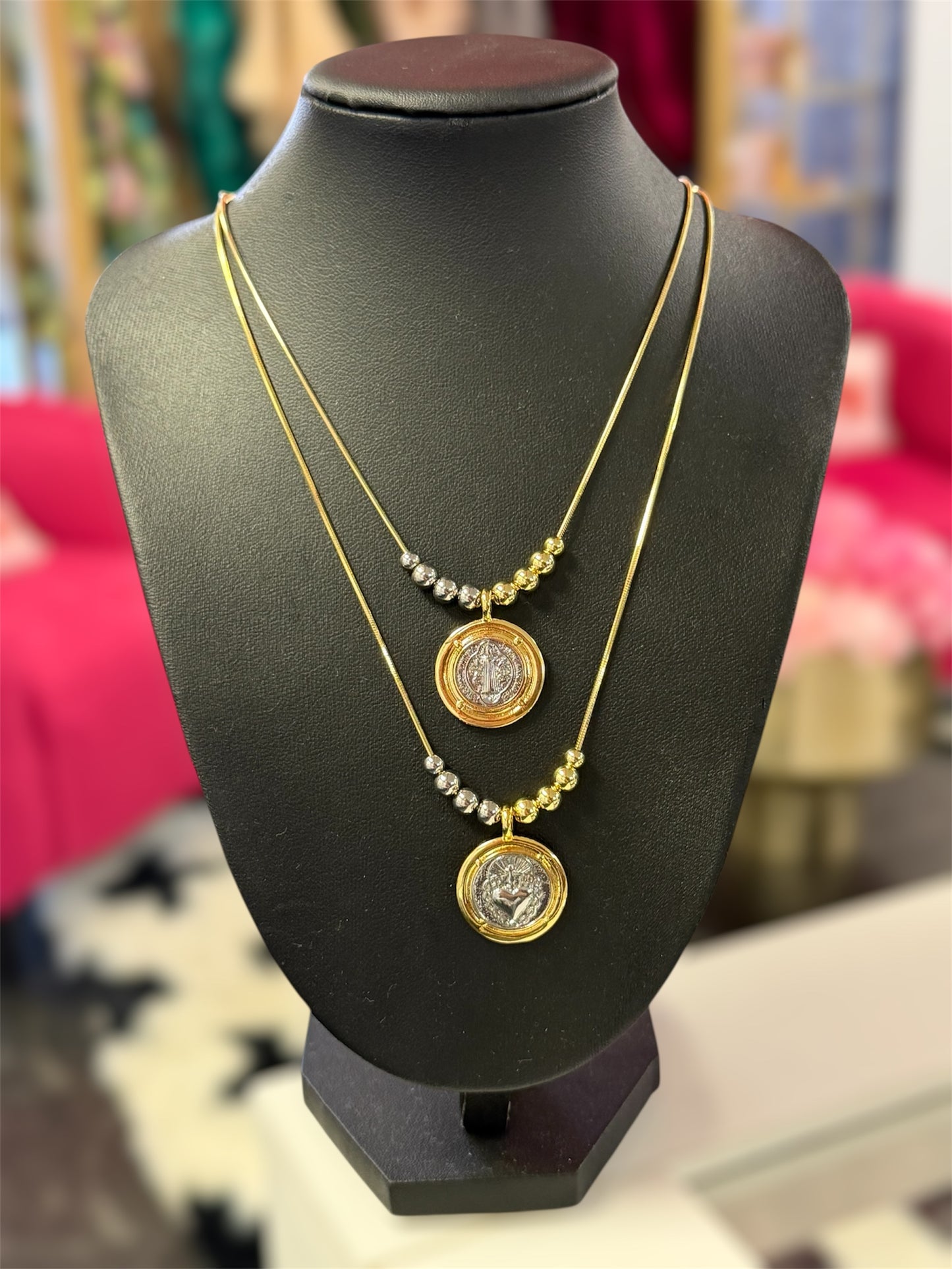 Religious Beaded Charm Necklaces