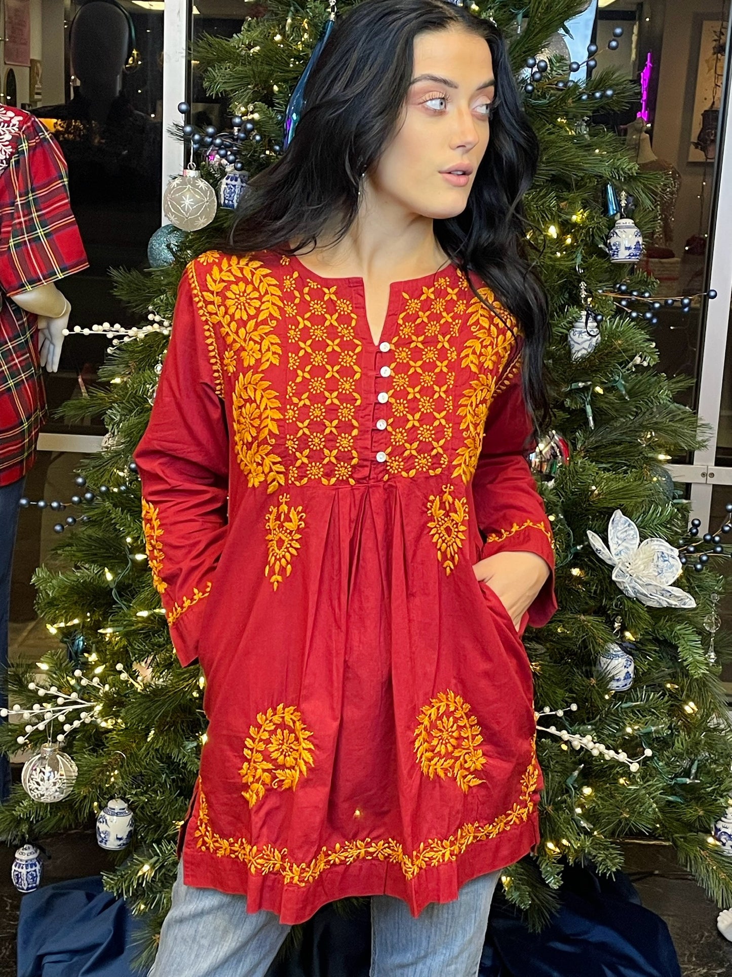 Vidya Embroidered Tunic