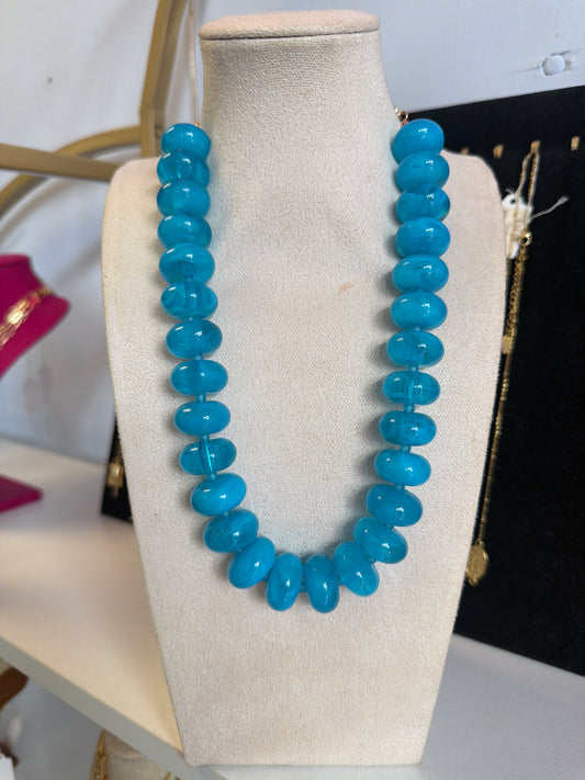 Blue Bubble Necklace