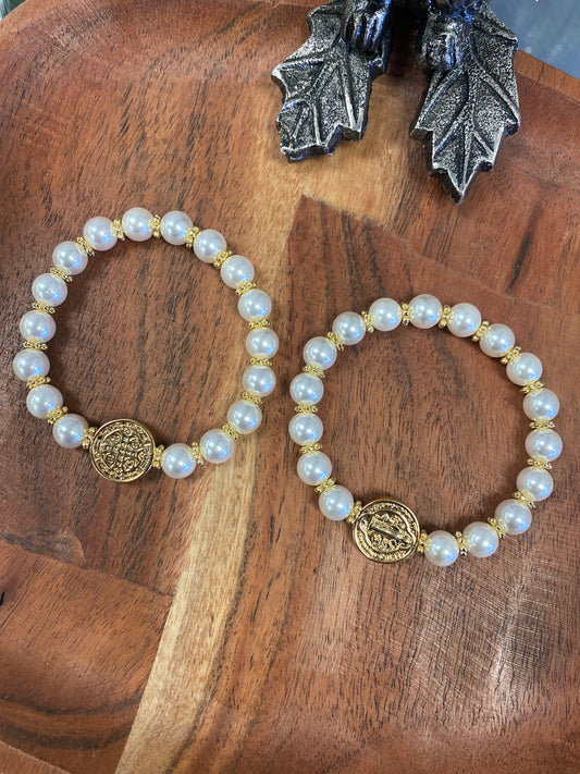 Beaded Saint Benedict Bracelet