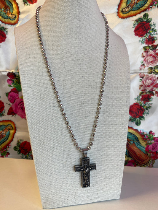 Silver Holy Cross Necklace