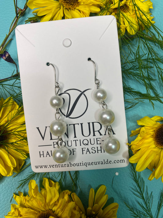 Pearl Drop Hook Earrings