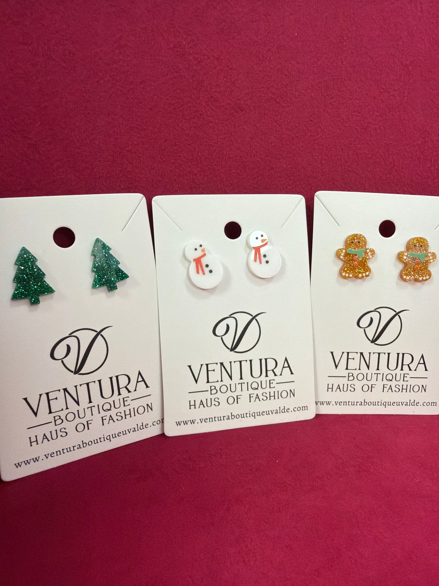 Multi Christmas Stud Earrings