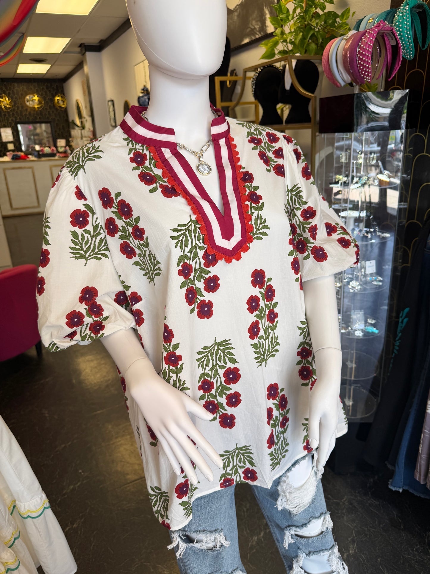 Cotton Floral Garden Top