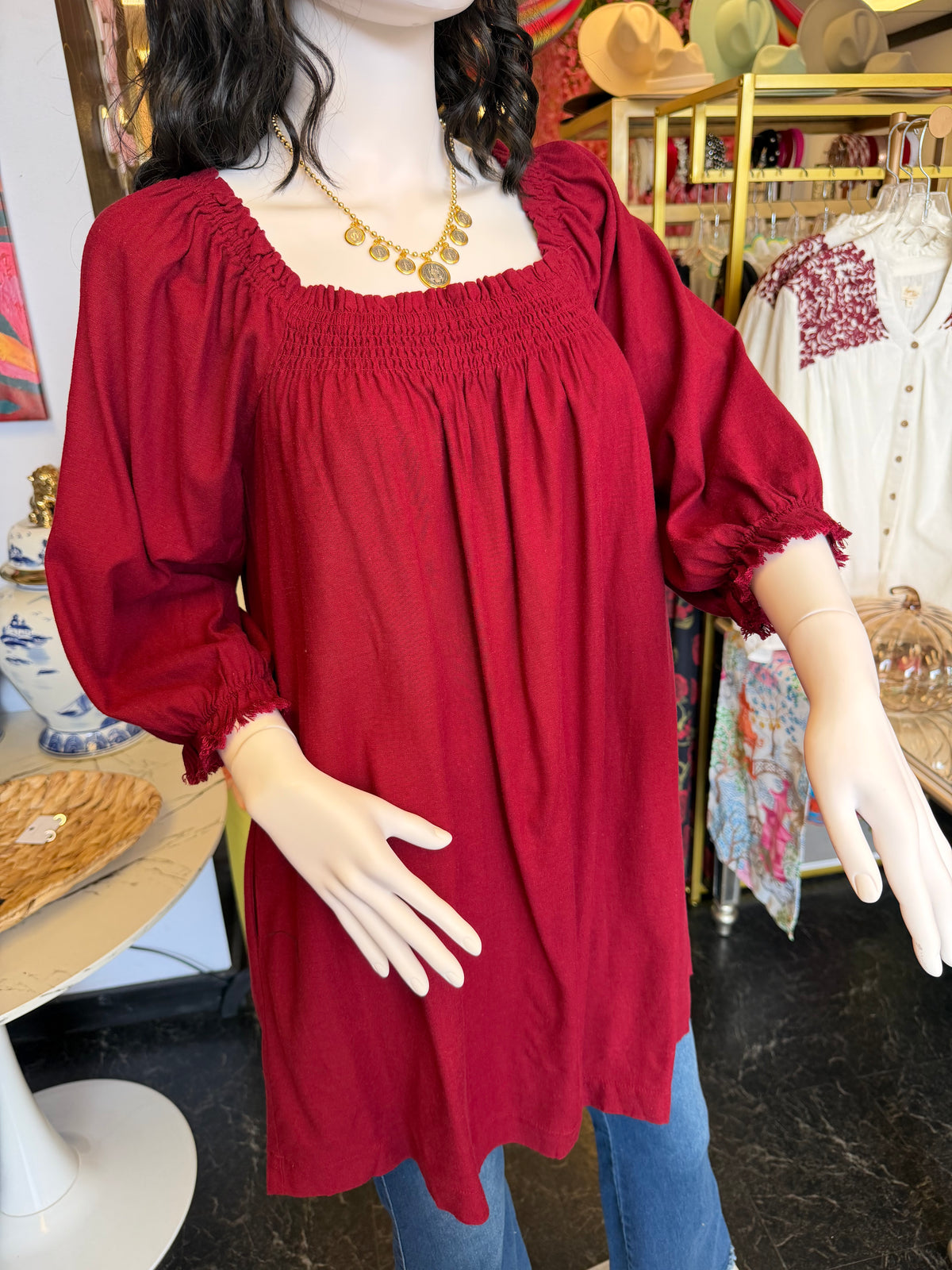 Burgundy Versatile Tunic Top\Dress