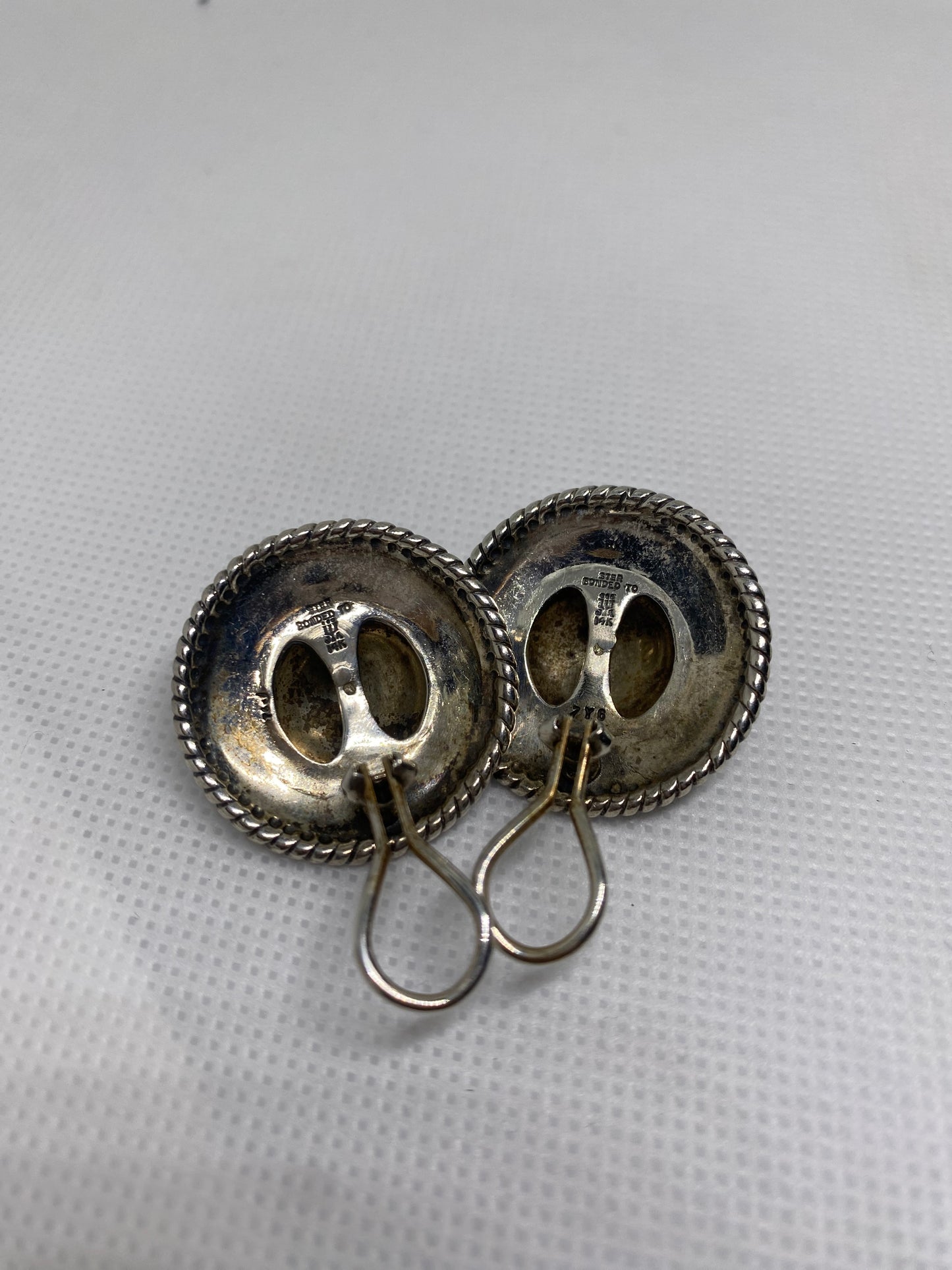 James Avery Retired Silver and Gold Clip-On Earrings