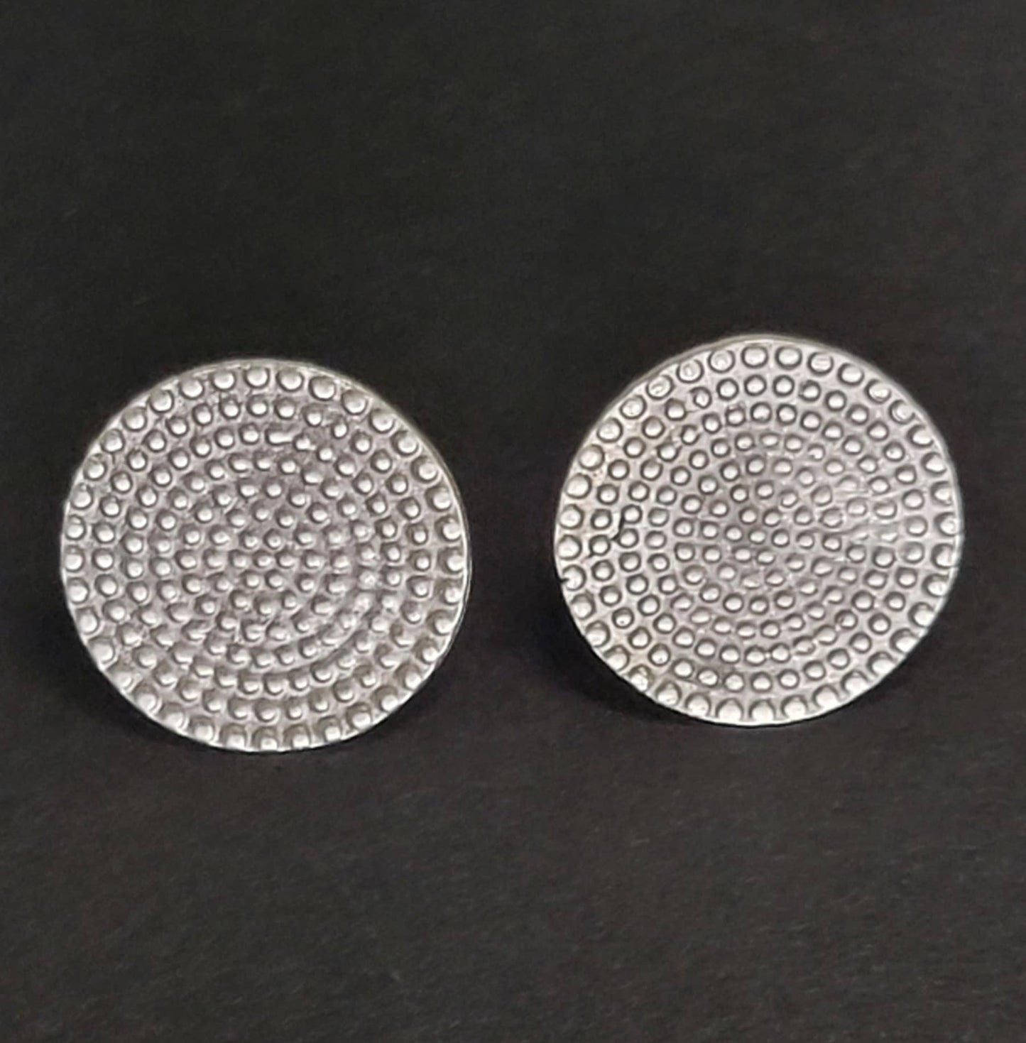 Handmade Pewter Earrings - 012-4012
