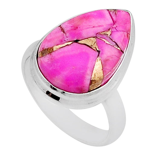 925 silver solitaire spiny oyster arizona turquoise ring size 5.5